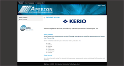 Desktop Screenshot of kerio.aperion.com