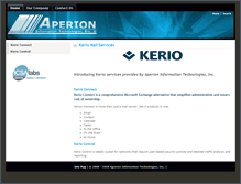 Tablet Screenshot of kerio.aperion.com