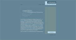 Desktop Screenshot of aperion.de