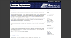 Desktop Screenshot of customapps.aperion.com