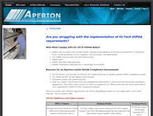 Tablet Screenshot of medical.aperion.com